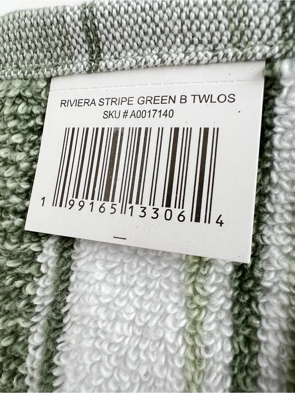 Tommy Bahama Bath Towels Riviera Sage Green White Striped Soft Cotton 8 Pc NEW